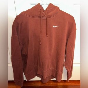 Nike women’s red brown hoodie - medium